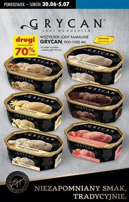Biedronka Lody śmietankowe Grycan oferta