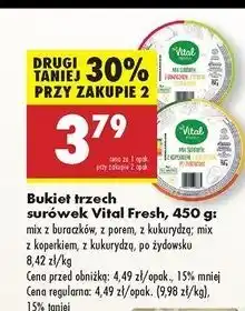 Biedronka Bukiet surówek: mix z koperkiem + kukurydzą po żydowsku Vital Fresh oferta