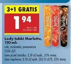 Biedronka Lody cola Marletto oferta