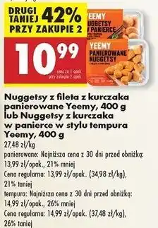 Biedronka Nuggetsy w panierce stylu tempura Yeemy oferta