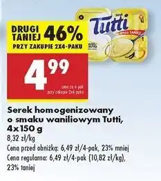 Biedronka Serek wanilia Tutti oferta