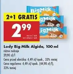 Biedronka Lód tropical mango Algida Big Milk oferta