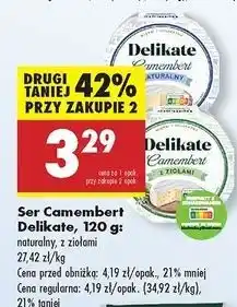 Biedronka Ser camembert z ziołami Delikate oferta