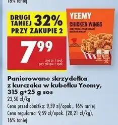 Biedronka Skrzydełka z kurczaka panierowane Yeemy oferta