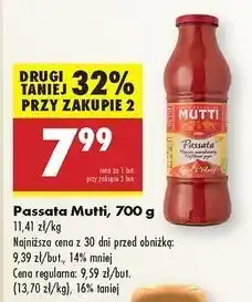 Biedronka Passata pomidorowa mutti Mutti oferta