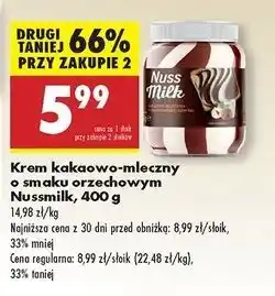 Biedronka Krem kakaowo - mleczny Nussmilk oferta