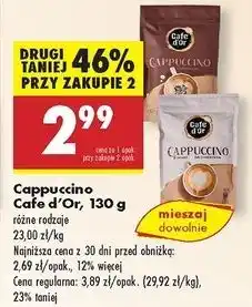 Biedronka Cappuccino czekoladowe Cafe D'or oferta
