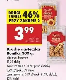 Biedronka Ciastka kruche z polewą kakaową Bonitki oferta