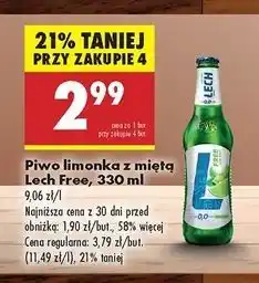 Biedronka Piwo Lech Free Limonka Z Miętą oferta