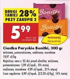 Biedronka Ciastka paryskie morelowe Bonitki oferta
