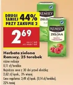 Biedronka Herbata pure green Remsey oferta