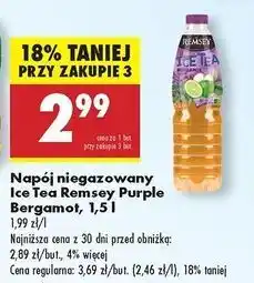 Biedronka Napój limonka bergamotka Remsey oferta