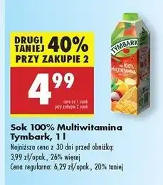 Biedronka Sok multiwitamina Tymbark oferta