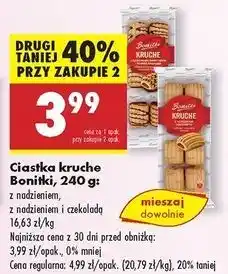 Biedronka Ciasteczka kruche z nadzieniem owocowym Bonitki oferta