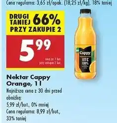 Biedronka Nektar pomarańczowy Cappy oferta
