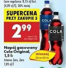 Biedronka Napój Cola Original Intense Zero oferta