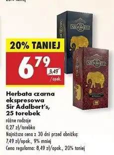 Biedronka Herbata tropikalna Sir Adalbert's Tea oferta