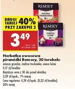 Biedronka Herbata o smaku owoców leśnych Remsey oferta
