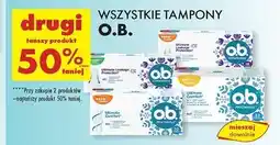 Biedronka Tampony super O.b. Extra Protect oferta