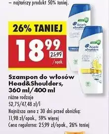 Biedronka Szampon do włosów classic clean Head&Shoulders oferta