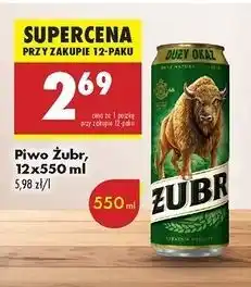 Biedronka Piwo Żubr 1768 oferta