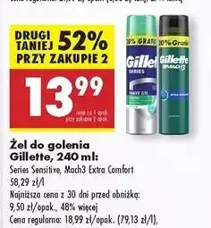 Biedronka Żel do golenia complete defense extra comfort Gillette Mach3 oferta
