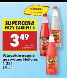 Biedronka Oranżada czerwona zero Hellena oferta
