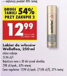 Biedronka Lakier do włosów shine hold Wellaflex oferta