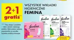 Biedronka Wkładki higieniczne total protection long Femina Classic oferta