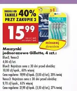 Biedronka Maszynki do golenia Gillette Venus 3 Sensitive oferta