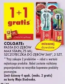 Biedronka Pasta do zębów white boosters Colgate Max White Stain Protect oferta