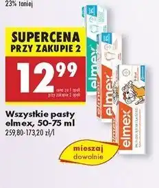 Biedronka Pasta do zębów dla dzieci 0-6 Elmex oferta