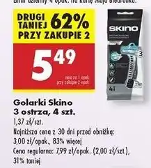 Biedronka Maszynka do golenia Skino 3 oferta