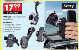 Biedronka Uchwyt samochodowy na telefon grawitacyjny Setty oferta