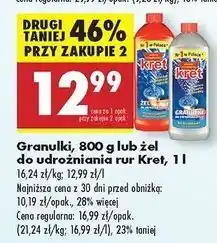 Biedronka Żel do udrożniania rur Kret oferta