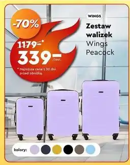 Biedronka Zestaw walizek Wings oferta