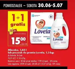Biedronka Mleczko do prania kolorów Lovela Baby oferta
