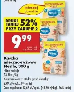 Biedronka Kaszka mleczna ryżowo-kukurydziana banan-jabłko-morela Nestle Dzień Dobry oferta