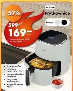 Biedronka Frytownica beztłuszczowa 1400w Hoffen oferta