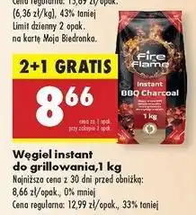 Biedronka Węgiel instant Fire & Flame oferta