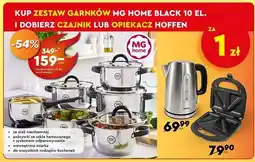Biedronka Komplet garnków black Mg Home oferta