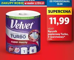 Lidl Ręcznik papierowy Velvet Turbo oferta