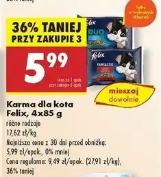 Biedronka Karma dla kota rybne smaki Purina Felix Fantastic Duo oferta