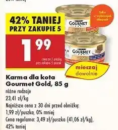 Biedronka Karma dla kota kurczak Purina Gourmet Gold oferta