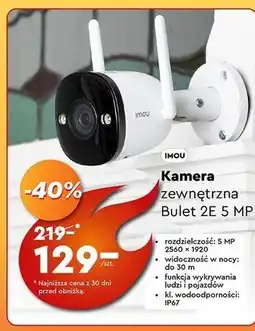 Biedronka Kamera bulet 2e 5mp Imou oferta