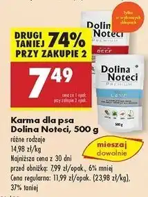 Biedronka Karma dla psa z wołowiną Dolina Noteci oferta