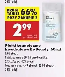 Biedronka Płatki kosmetyczne maxi kwadratowe Be Beauty Care oferta