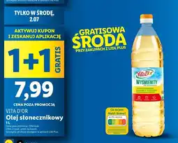 Lidl Olej słonecznikowy Vita D'or oferta