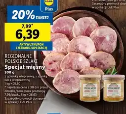 Lidl Specjał mięsny wieprzowy Regionalne Szlaki oferta