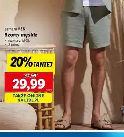 Lidl Szorty męskie m-xl Esmara oferta